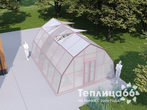 Теплица Рада Иткуль под поликарбонат, ширина 4,5 метра